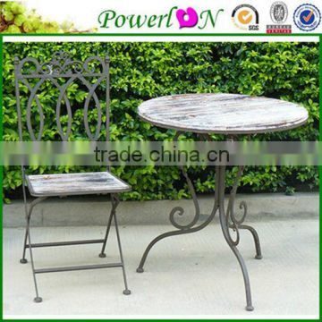 Portable Wooden Steel Folding Garden Furniture