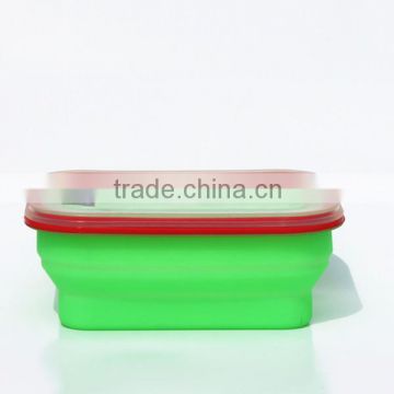 All silicone folding lunch box