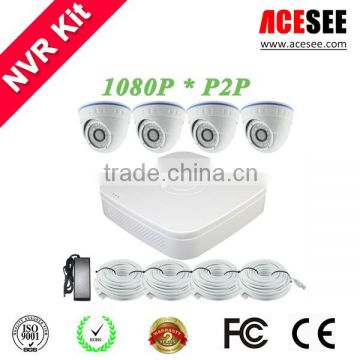 Hot Sale Waterproof IP66 HD Bullet NVR Kit with POE Chinese Manufacturer OEM