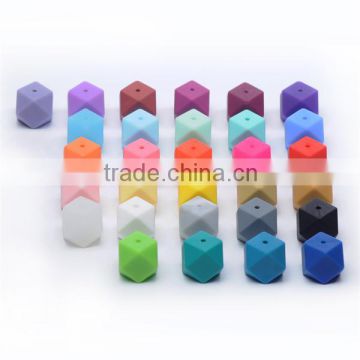Colorful Sensory Toys Beads Teething Silicone Pendant Fashion Silicone Beads BPA Free