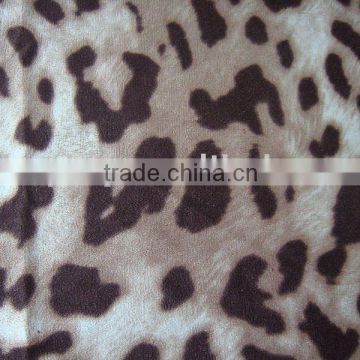 knitted printed suede fabric