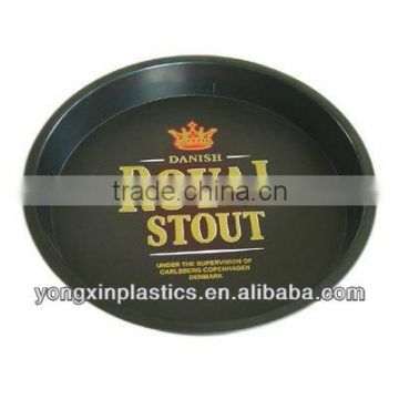 round food color plastic serving tray for hotel