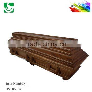 JS-BN136 funeral supplies high lid European coffins manufacture