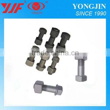 High steel track shoe bolts nuts