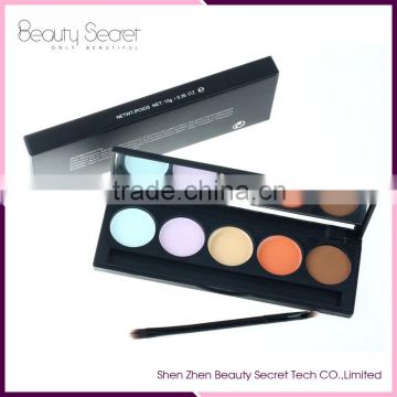 High Quality Private Label 5 Colors Makeup Concealer Cosmetic Concealer Palette