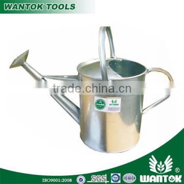 Galvanized metal watering can