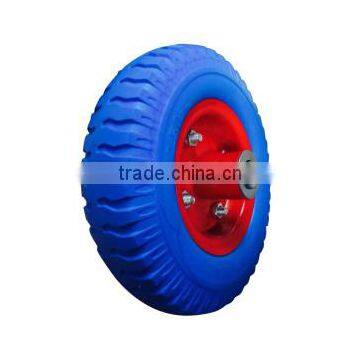 10 inch Tool cart PU rubber wheel 2.50-4