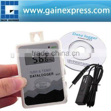 0~100%RH w/ optional Software CD & USB Cable /Professional Digital Humidity and Air Temperature USB Data Logger