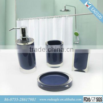EA0100 melamine bath accessories/blue bathroom accessories