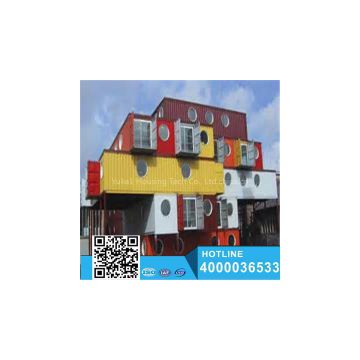 Nice flatpack prefab container house with different color and design on sale