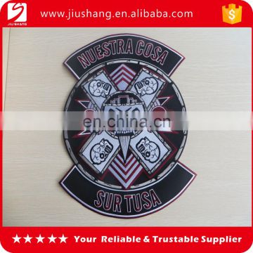 2016 large size embroidered woven label patch for garment