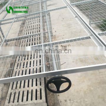 Mango Greenhouse Benches With Iron Frame Table Base