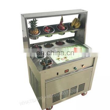 Most Popular Single Pan Thailand fried ice cream machine/fried ice cream roll machine CE Certified