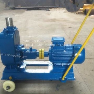ZW Self priming sewage pump with trailer
