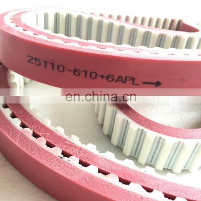Red APL Coated PU Timing Belts(Code T10)