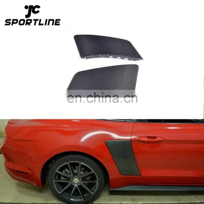 Dry Carbon Fiber Rear Quarter Panel Fender Scoop for Ford Mustang GT Coupe 2-Door 15-17