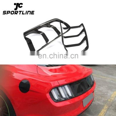 Carbon Fiber Rear Tail Lamp Cover for Ford Mustang GT Coupe 2-Door 2015-2017