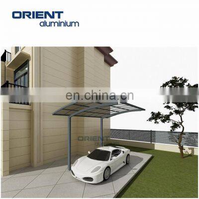 Waterproof Aluminum Double Carport With PC Roof