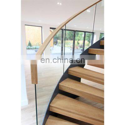 Curved Staircase Internal Residential Metal Tread Round Stairs