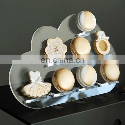 Clear Cloud Acrylic Cupcake Donuts Holder Wedding Dessert Biscuits Display Rack