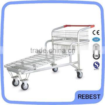 Heavy duty stainless steel platform trolley