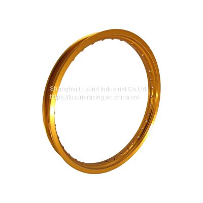 High quality hot selling retro gold, orange H-shaped 2.15x18 motorcycle alloy wheels