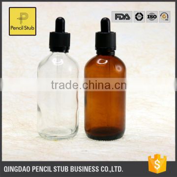 120ml round glass bottle with 18mm neck for e liquid with low price