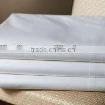 Soft and Comfortable 80s Combed Cotton Plain White Sateen Hotel Bedding Linens