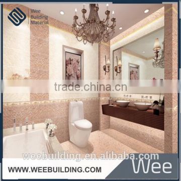 Foshan manufacture Ceramic Wall bathroom Pink Tile 300x600mm