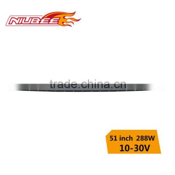 288w cree curved led light bar for car