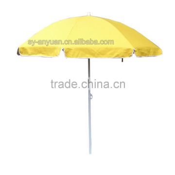 bright yellow outdoor party decoration beach umbrella parasol with uv protection