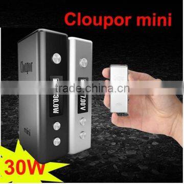 2015 newest ecig battery cloupor mini 30w mod/clouper mini wholesale
