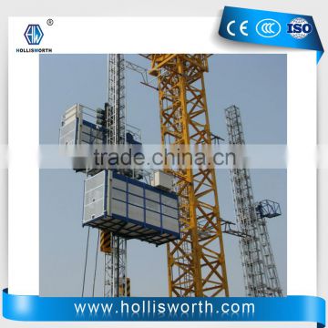 Single Double Cabin Construction Lifting Equipment Hoisting Material Lifter Material Electric Elevator