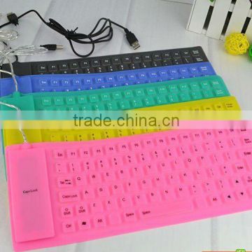 85keys flexible waterproof silicone keyboard