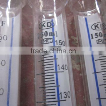 glass tube , 150ml , 260ml cylinder, in stock, measuring cylinder