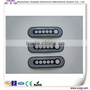 single button membrane switch with/without clear window