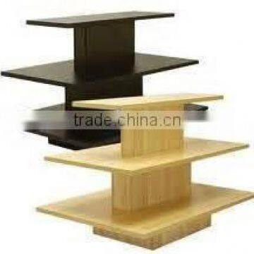 Wooden nice design shoe display table