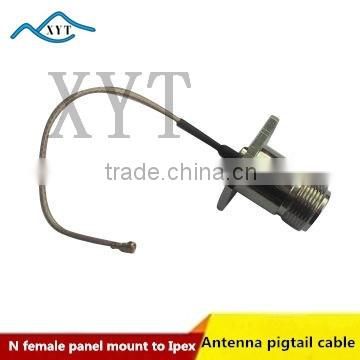 50 Ohm N female panel mount to Ipex/UFL Pigtail Cable Jump Cable