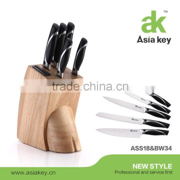 Knife made in China kitchen knife set,wooden block