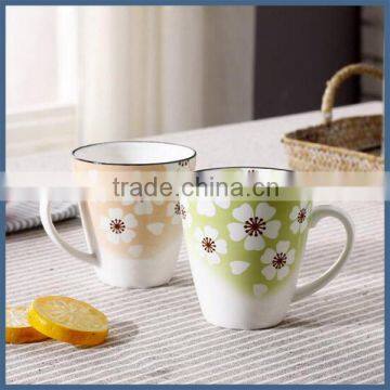 New drinkware type elegant sakura custom ceramic mug