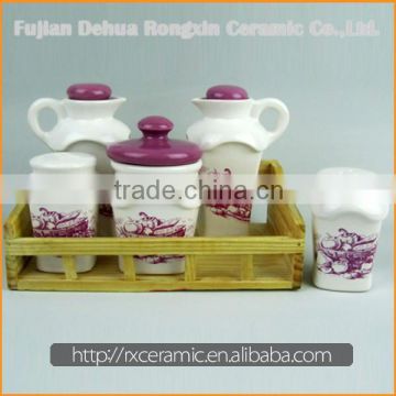 Professional China Supplier Hot Sale Best Price fashion ceramic condiment sets