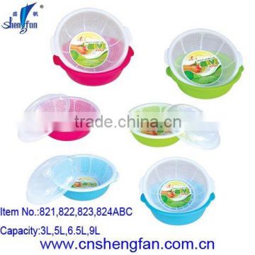 plastic sieve with basin and cover 824ABC