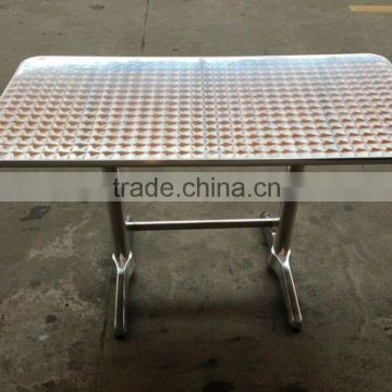 aluminum table for outodor use 6 seaters