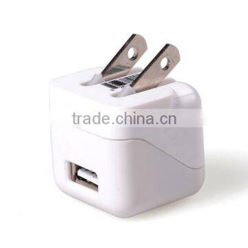 Hot sale 5V 1A One Single USB travel charger for iphone 6S, Samsung S6 with US plug UL/ ETL approved