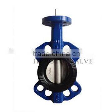 DN80 FBE coated wafer butterfly valve