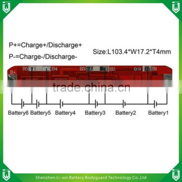 For 6S LiFePO Battery Packs 19.2V pcb assembly service,94vo pcb