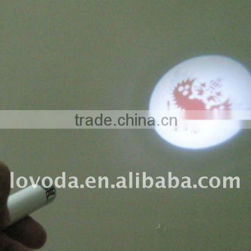 logo projection led torch / led promotional giveaways JLP-036 led logo keychain