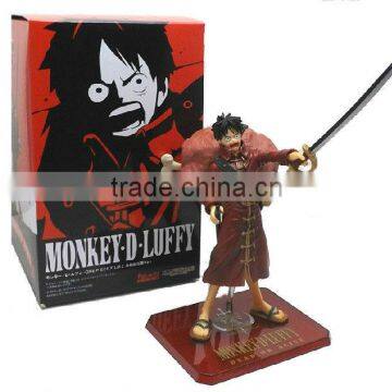 Hot One Piece FILM Z Luffy & Red Suit 14cm/5.5" PVC Figure Brand NiB