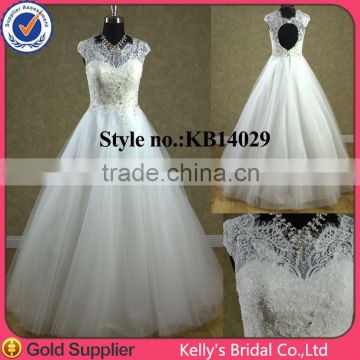 2014 Luxurious new ball gown lace wedding dress