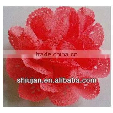 2014 custom fabric flower for wedding/handmade shoes flower